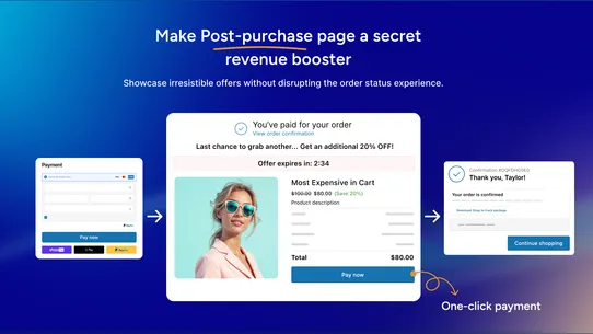 AOV Post Purchase Upsell screenshot