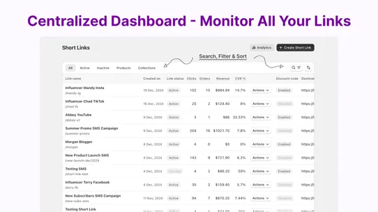 Berry URL Shortener &amp; Tracking screenshot