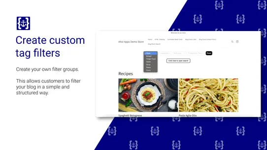 Ahoi Apps Blog Filter &amp; Search screenshot