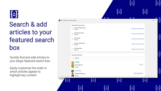 Ahoi Apps Blog Filter &amp; Search screenshot