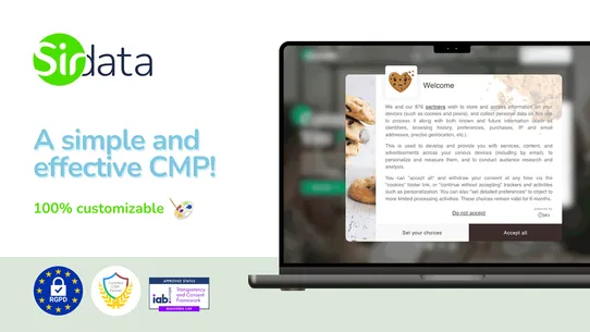 Sirdata CMP screenshot