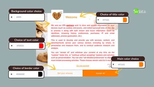 Sirdata CMP screenshot