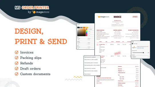 MS Order Printer ‑ PDF Invoice screenshot