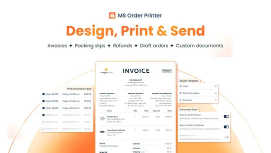 MS Order Invoice Generator screenshot