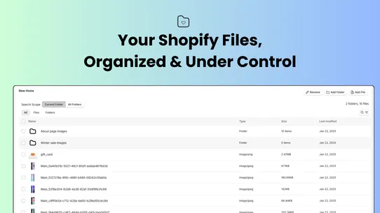 File Manager ‑ Custom Folders screenshot