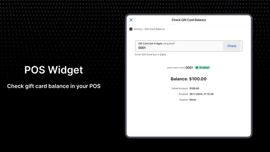 Checky ‑ Gift Card Balance screenshot