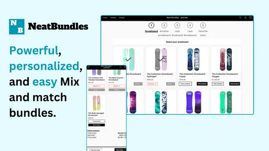 NeatBundles: Easy Mix &amp; Match screenshot