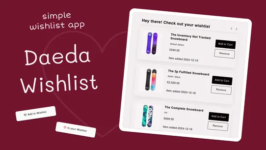 Daeda Wishlist screenshot