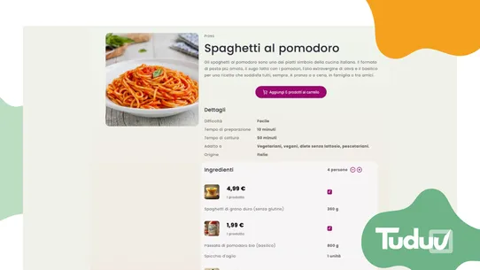 Tuduu ‑ Sell with recipes screenshot