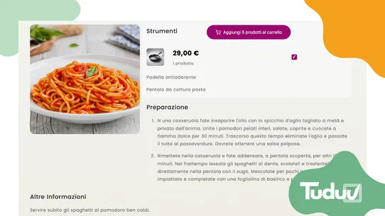 Tuduu ‑ Sell with recipes screenshot