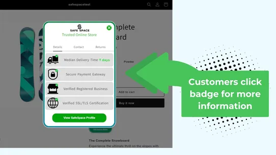 SafeSpace ‑ Trust Badge screenshot