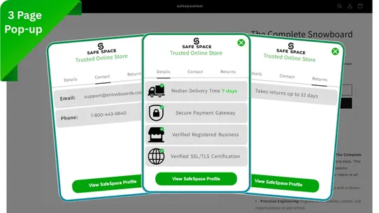 SafeSpace ‑ Trust Badge screenshot