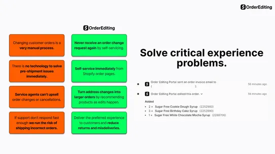 Order Editing | Upsell screenshot