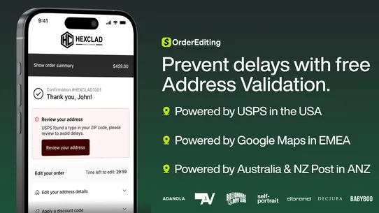 OrderEditing.com screenshot