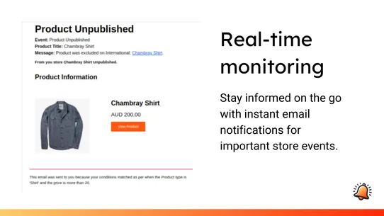 StoreAlert ‑ Event Monitor screenshot