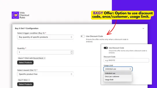 Vista Checkout Rule &amp; Discount screenshot