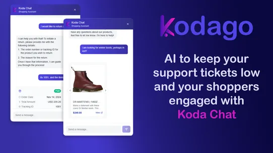 Koda Chat ‑ AI Shop Assistant screenshot