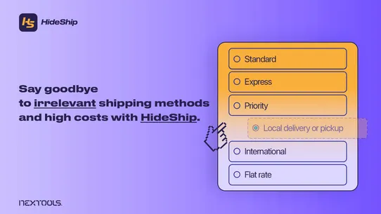 HideShip:Hide Shipping Methods screenshot