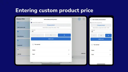 Atomic POS Variable Price screenshot
