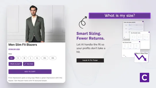 AI Fit Finder : Size Guidance screenshot