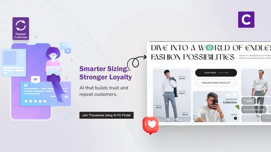 AI Fit Finder Size Recommender screenshot