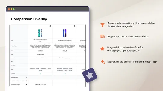 Snap Compare: Compare Products screenshot