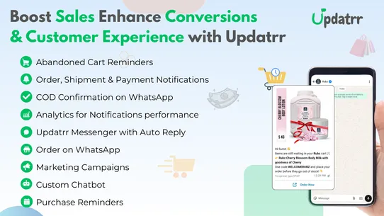 Updatrr WhatsApp Notifications screenshot