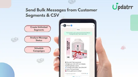 Updatrr WhatsApp Notifications screenshot