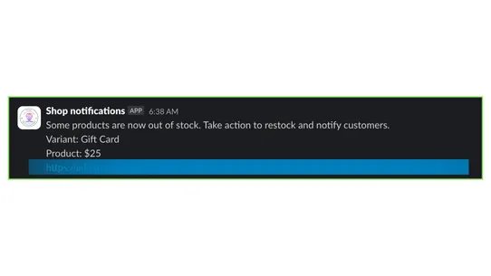 TW ‑ Notify team on Slack screenshot