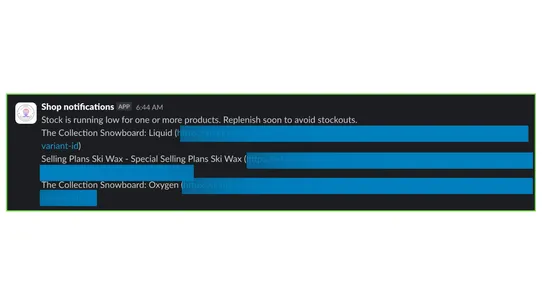 TW ‑ Notify team on Slack screenshot