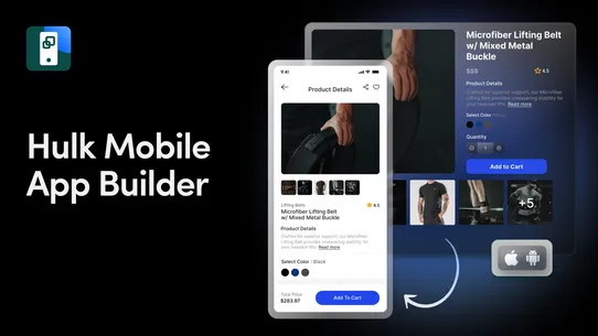 Hulk Mobile App Builder screenshot