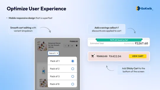 GoKwik Cart‑Slide Cart Drawer screenshot