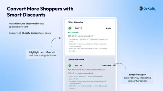 GoKwik Cart‑Slide Cart Drawer screenshot