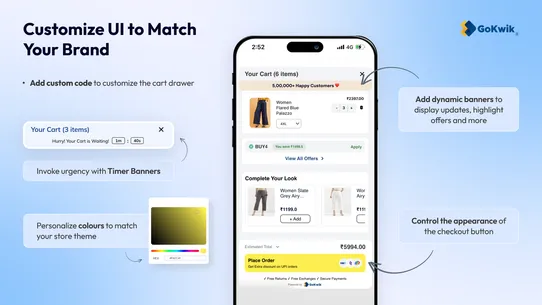 GoKwik Cart‑Slide Cart Drawer screenshot