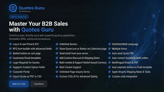 Quotes Guru: RFQ &amp; Hide Prices screenshot