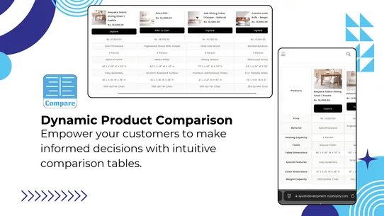 MeroxIO Product Specs Compare screenshot