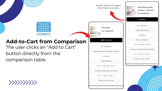 MeroxIO Product Specs Compare screenshot