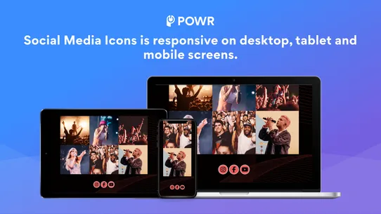 POWR: Social Media Icons Bar screenshot