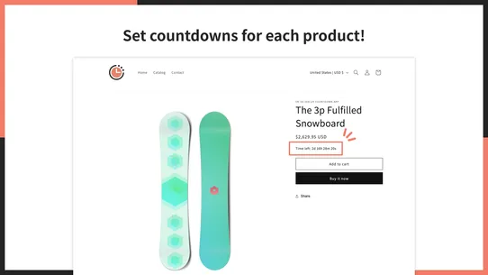 UR: Product Countdown Timer screenshot