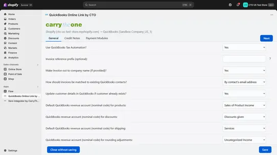 QuickBooks Link by CarryTheOne screenshot