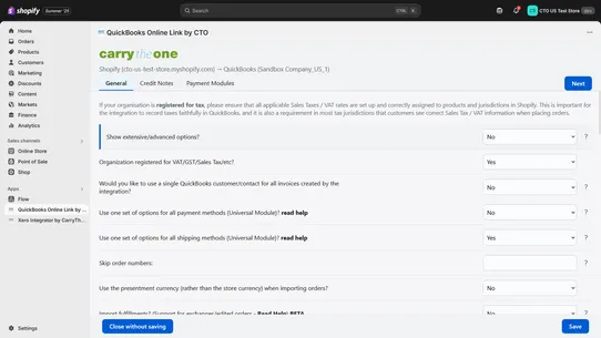 QuickBooks Link by CarryTheOne screenshot
