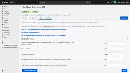 QuickBooks Link by CarryTheOne screenshot