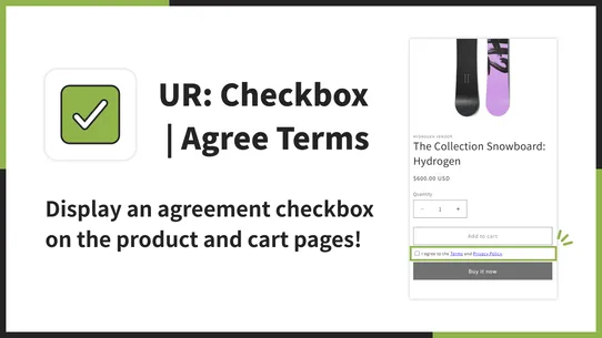UR: Checkbox | Agree Terms screenshot