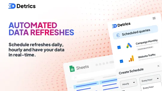 Detrics Google Sheets &amp; Looker screenshot
