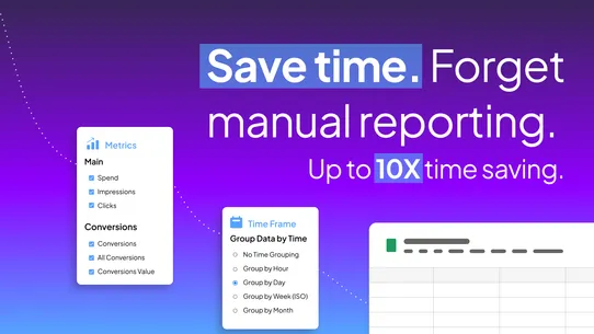 Detrics Google Sheets &amp; Looker screenshot