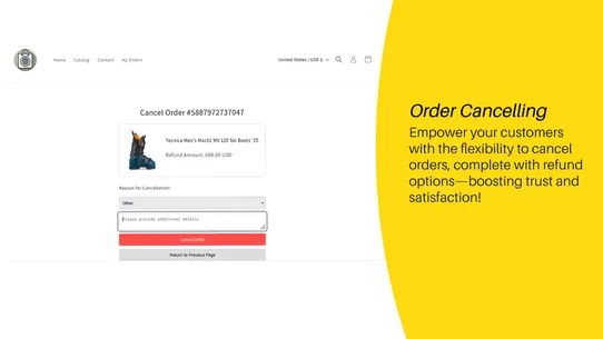 OrderBoss ‑ My Orders page screenshot