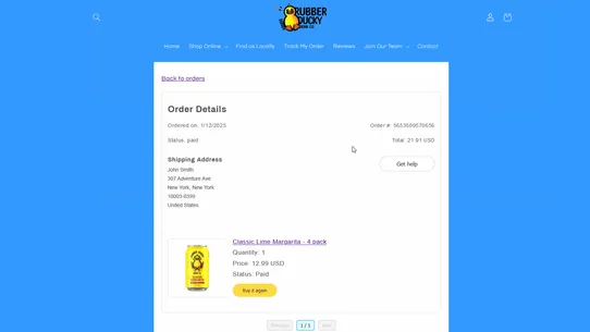 OrderBoss ‑ My Orders page screenshot