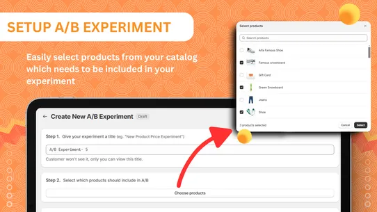 Pricing A/B Experiment screenshot