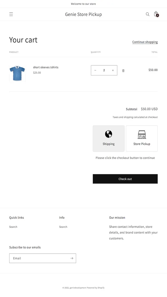 Genie Store Pickup screenshot