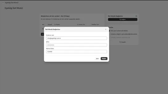 Egebilgi İleti Modül screenshot